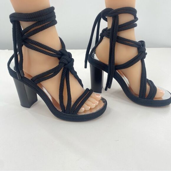 ISABEL MARANT Black Ankle Strap Heels Sandals - Picture 2 of 12
